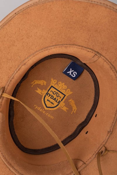 Aussie Style Leather Hat - Foston - Antique Tan