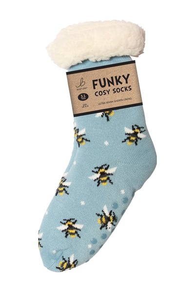 Funky Sherpa Socks - Bumble Bees