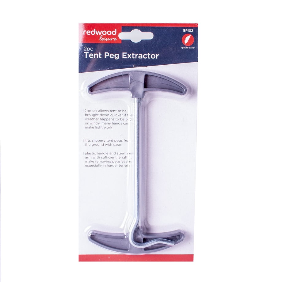 2 Pack | Tent Peg Extractor Set | Redwood Leisure UK