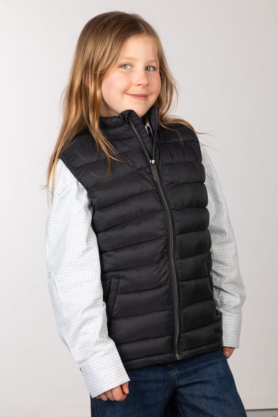 Kid's Padded Gilet - Runswick Bay - Black