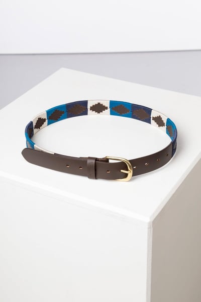 Polo Belts - Askwith - Blue/White/Navy
