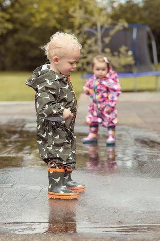 Kids in cheap wellies