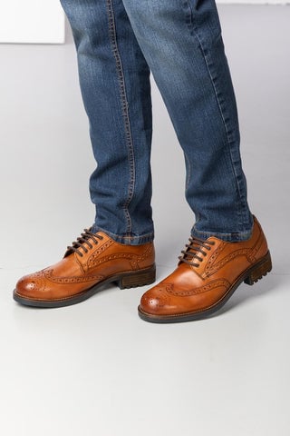 Men's Leather Brogue Shoes