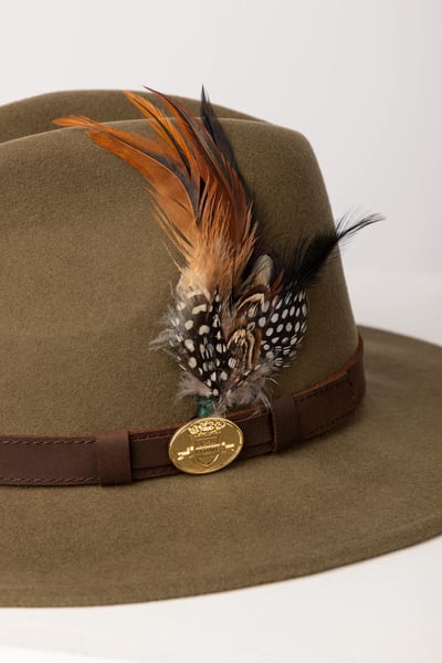 Damen Wollfilzhut - Danby - Armeegrün