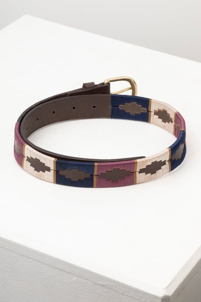 Junior Polo Belts - Askwith - Brown/Berry/Navy