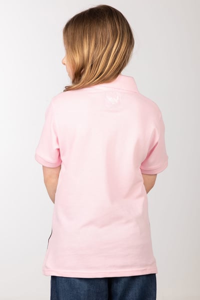 Junior Polo Shirt - Byland - Cow Sorbet/White/Olive