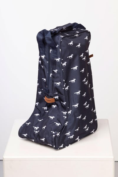 Wellington Boot Bags - Galloping Horse Navy