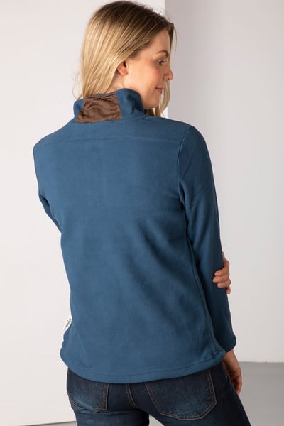 Ladies Kelk Overhead Pheasant Fleece - Dark Denim