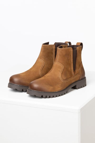 Ladies Leather Yard Boots - Kilburn - Tobacco