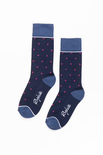Ladies Dotty Ankle Socks - Bonbon