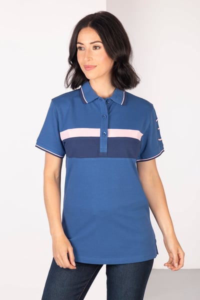 Polo Rayé Femme - Brahman - Bleu
