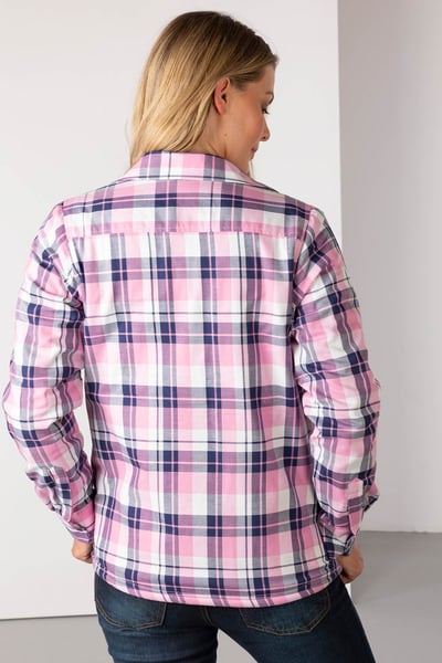 Damen Hannah Fleece gefüttertes Hemd - Sally Rosa