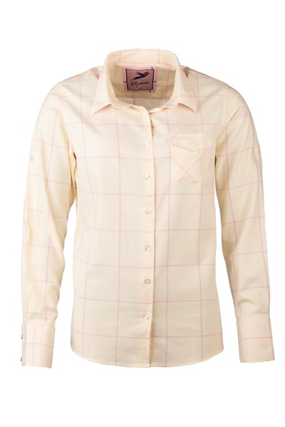 Ladies Hannah Country Shirt - Laura Tweed - Laura Cream