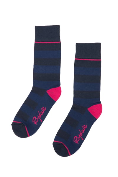 Ladies Broadstripe Ankle Sock - Denim