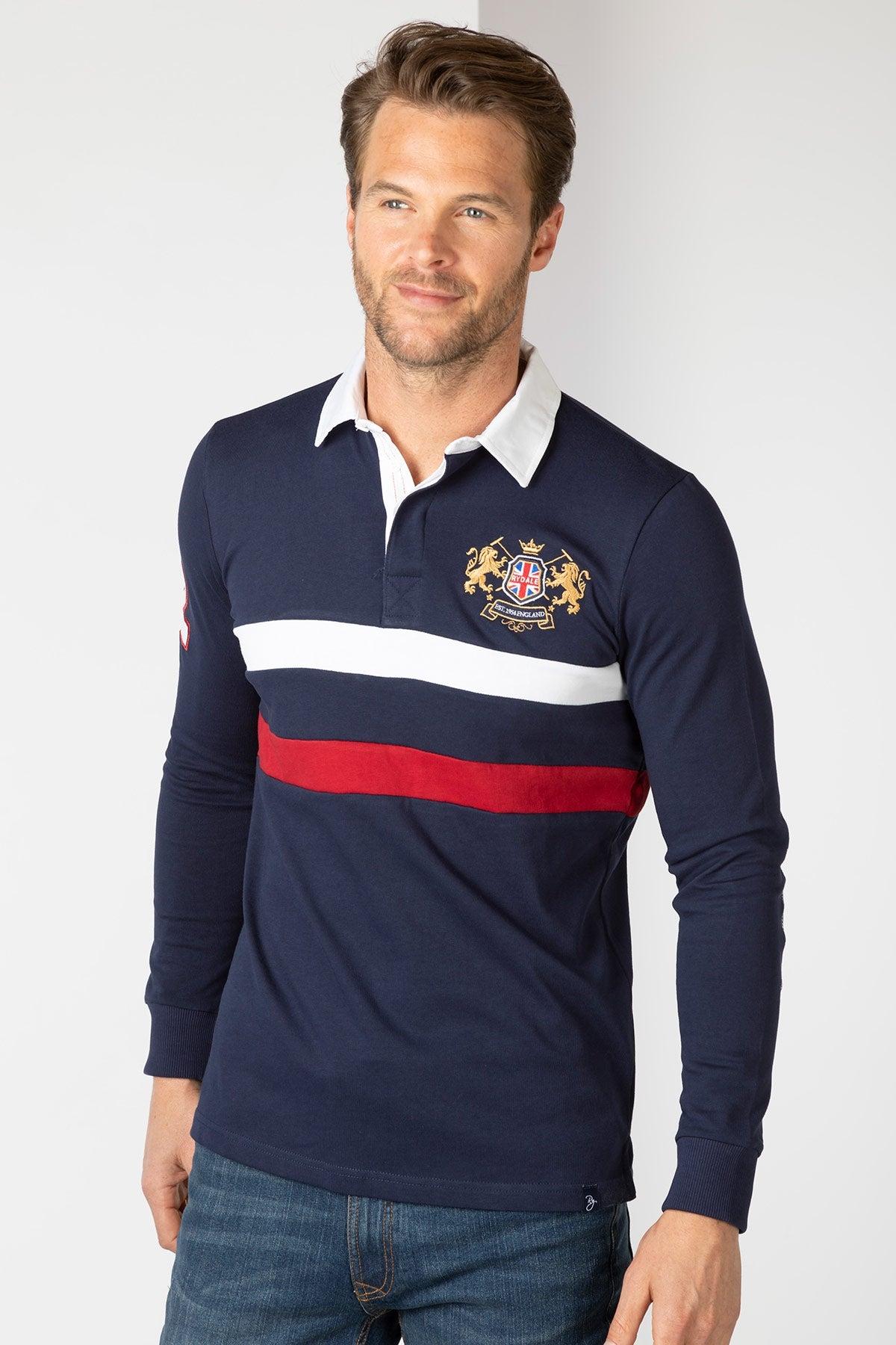 トップス DIGAWEL RUGBY SHIRT (CAMEL) 2 Rugby Stripe Polo Shirt – DIGAWEL ONLINE STORE