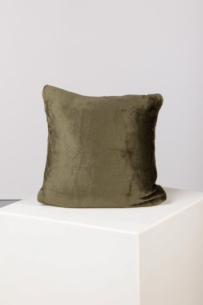 Cowlam Fleece Cushion Cover - Khaki