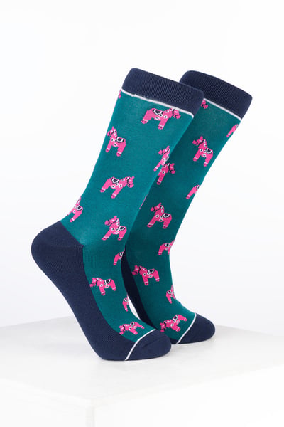 Damen-Knöchelsocken aus Bambus-Pony-Material - Pony Grün