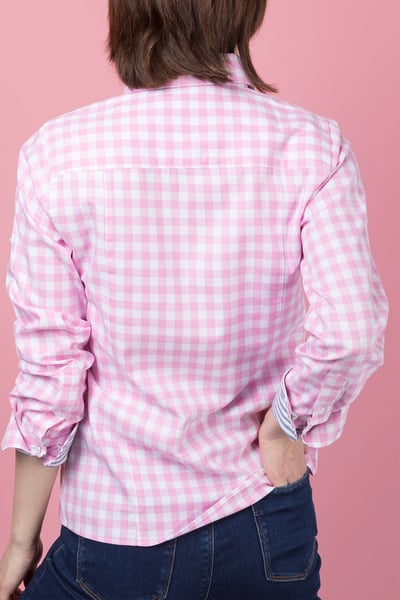 Ladies Hannah Country Check Shirt - Holly - Holly Pink