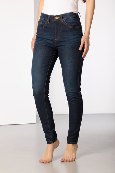 Ladies Slim Fit Jeans - Ella - Dark Denim