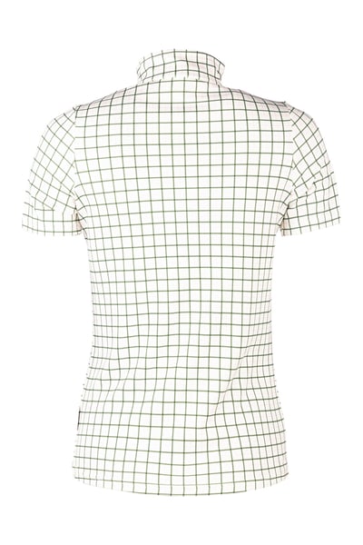 Damen Kurzarm-Top mit 1/4-Reißverschluss - Foxholes - Ellie Olive