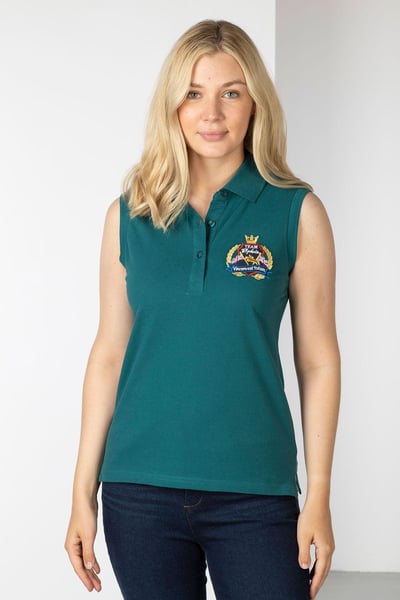 Ärmelloses Damen-Poloshirt Charlie - Grün