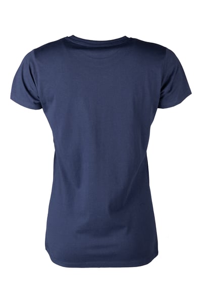Ladies Highland Cow T-Shirt - Kirby - Navy