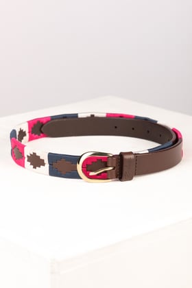 Ladies Slim Leather Polo Belt - Ripon