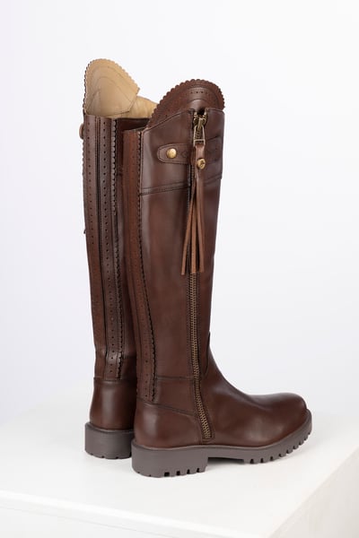 Bottes de campagne en cuir pour femmes - Haworth - Marron