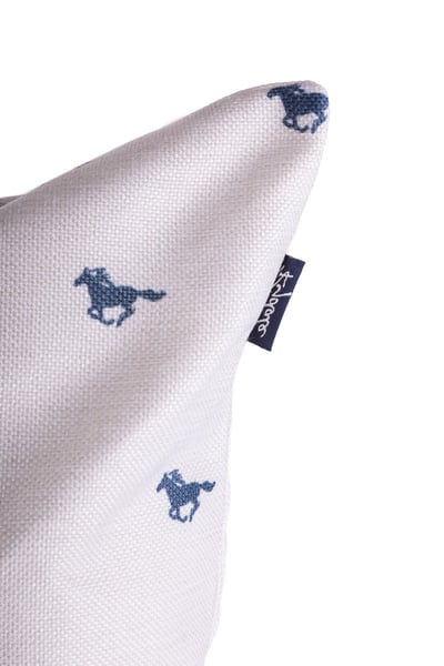 Wistow Medium Galloping Horse Cushion Cover - Horse White II