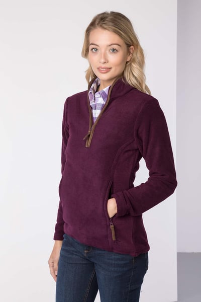 Ladies Huggate Overhead Fleece - Berry