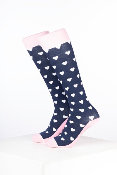 Junior Bamboo Rich Heart Reitsocken