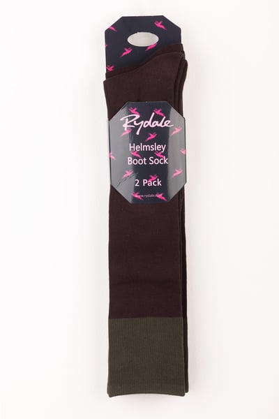 Calcetines altos para mujer - Helmsley - Marron oscuro