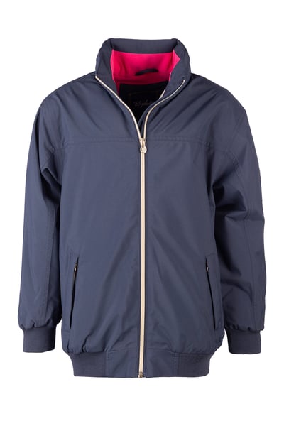 Girls Equestrian Jacket - York - Navy/Bonbon