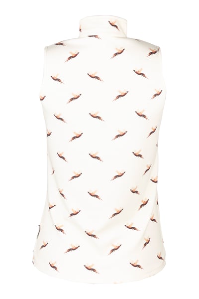 Top sin mangas con cremallera de 1/4 para mujer - Foxholes - faisanes