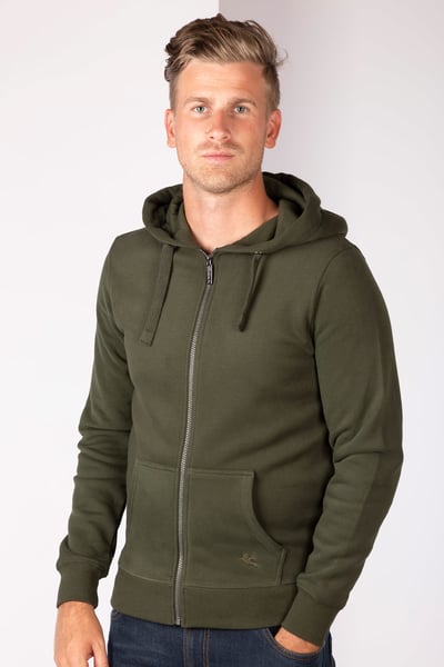 Men's Pheasant Full Zip Hoody - Fordon - Olive
