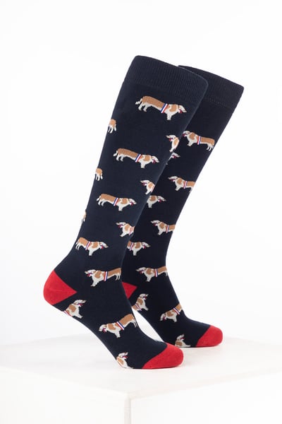 Damen-Bauernhof-Gummistiefelsocken - Siegerfärse Marineblau