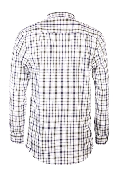 Men's Button Down Country Shirt - Haworth Dark Navy/Olive