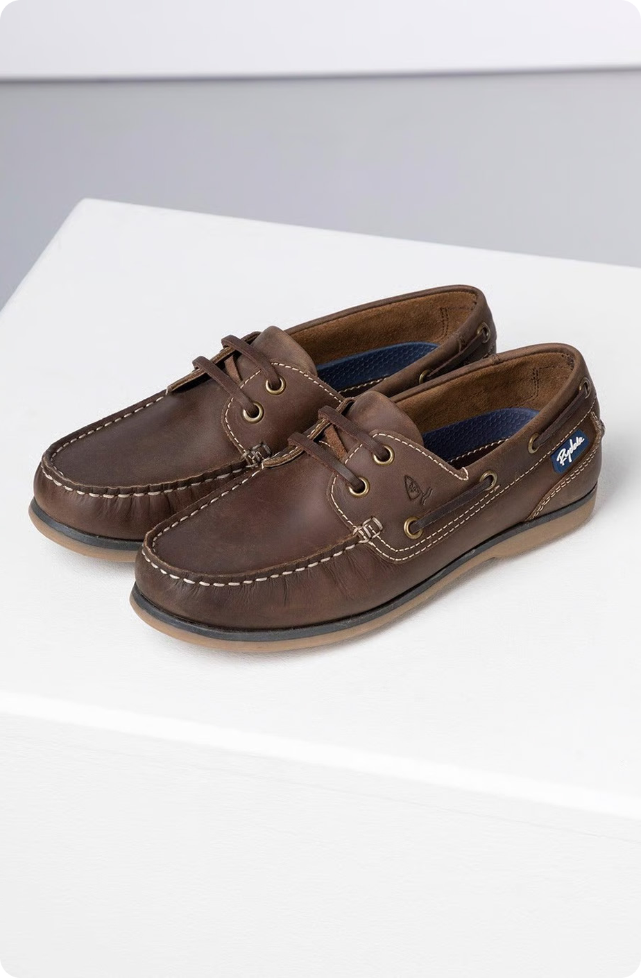 Ladies Leather Deck Shoes