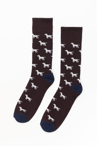Men's Labrador Socks - Dark Brown