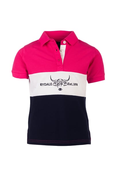 Junior Polo Shirt - Byland - Cow Navy/White/Bonbon
