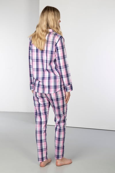 Ladies 100% Cotton Pyjama Sets - Sally Check