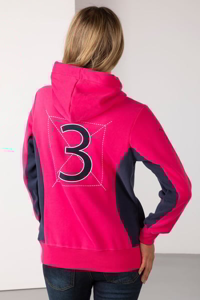 Ladies Overhead Hoody - Muston - Bonbon/Navy