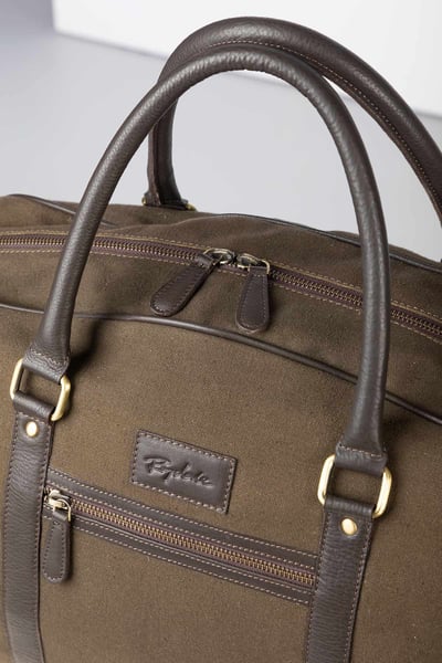 Canvas Overnight Bag - Helmsley - Olive