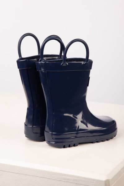 Kids Splish Splash Wellies - Navy