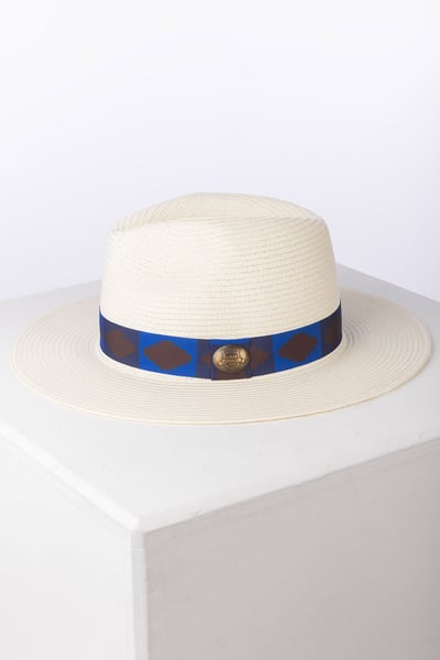 Men's Panama Hat - Malton - Navy/Blue