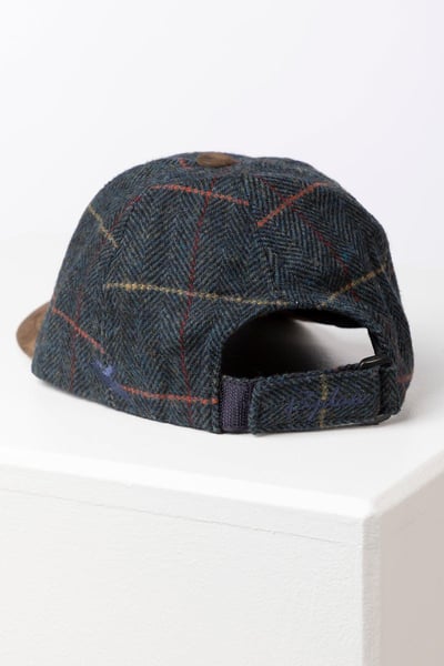 Men's Tweed Baseball Cap - Danby - Navy