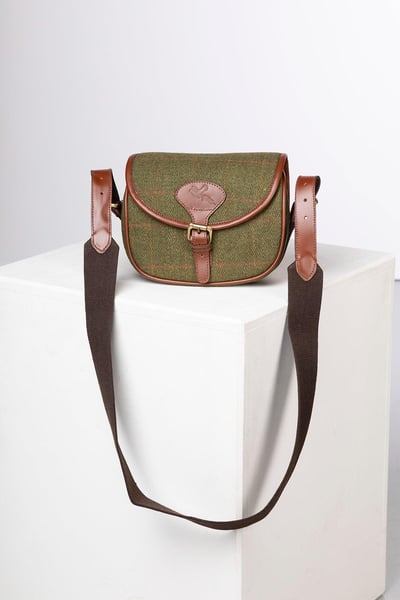 Tweed Cartridge Bag - Danby - Dark Check