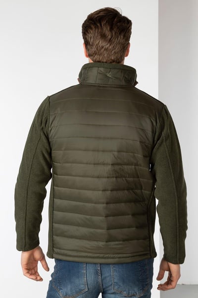Hybrid-Fleecejacke für Herren – Huggate - Marl Khaki