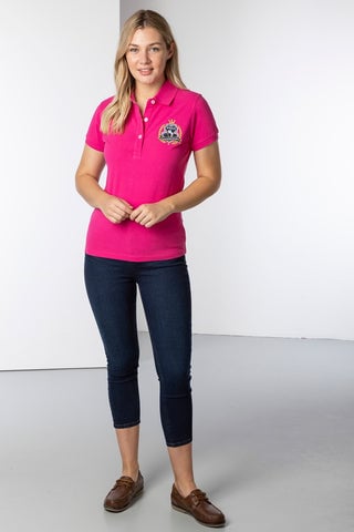 Ladies Pink Polo Shirt