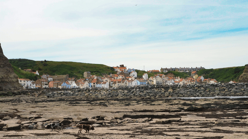 Looking back at the bay at Robin Hood's Bay